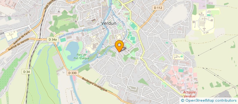 localisation de l'entreprise MADAME AMANDINE D'HALLUIN à VERDUN
