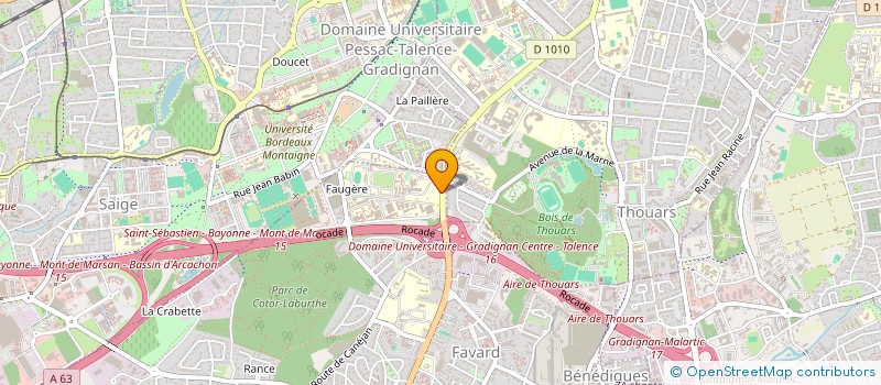 localisation de l'entreprise MADAME AMANDINE DAL CORSO  GRADIGNAN