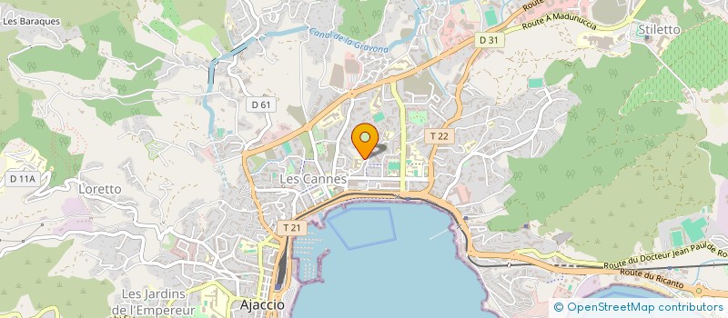 localisation de l'entreprise MADAME AMANDINE DALL'AGLIO à AJACCIO