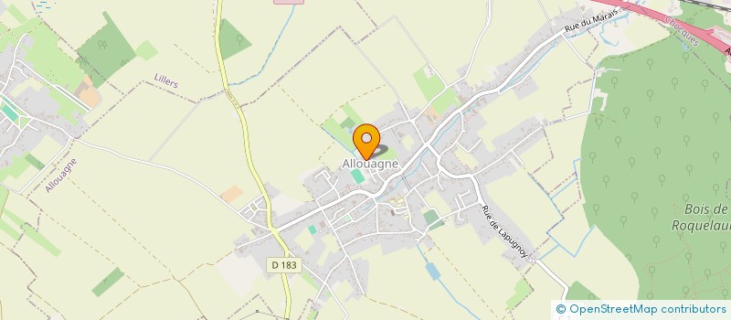 localisation de l'entreprise MADAME AMANDINE DANEL  ALLOUAGNE