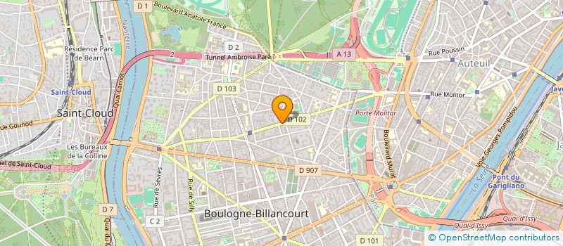 localisation de l'entreprise MADAME AMANDINE DANIS à BOULOGNE-BILLANCOURT