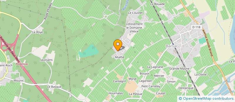 localisation de l'entreprise MADAME AMANDINE DAPOT  BARSAC