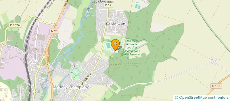 localisation de l'entreprise MADAME AMANDINE DARAS  MORIGNY-CHAMPIGNY