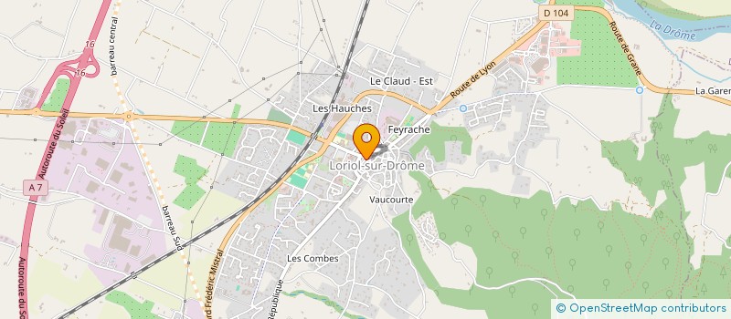 localisation de l'entreprise MADAME AMANDINE DARRE  LORIOL-SUR-DROME