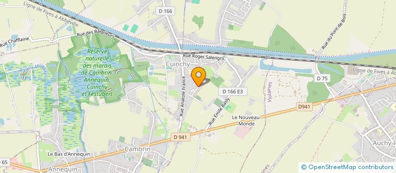 localisation de l'entreprise MADAME AMANDINE DASSONVILLE  CUINCHY