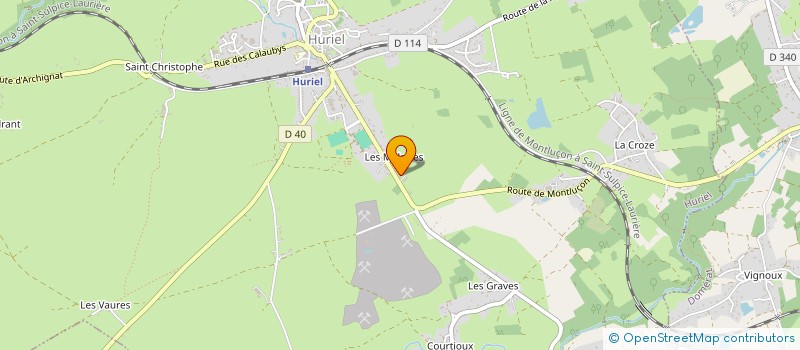 localisation de l'entreprise MADAME AMANDINE DECHAUD  HURIEL