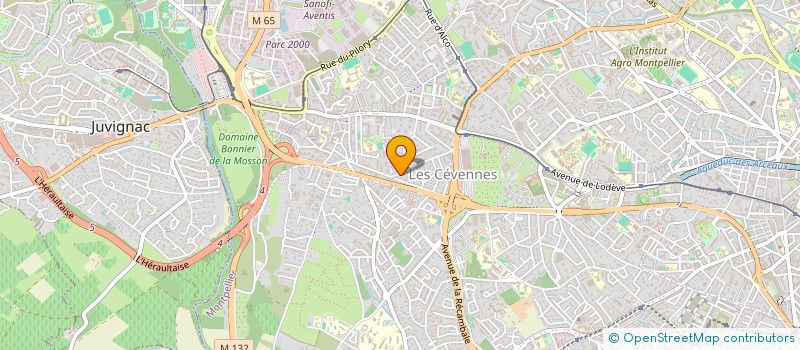 localisation de l'entreprise MADAME AMANDINE DECOMBE à MONTPELLIER