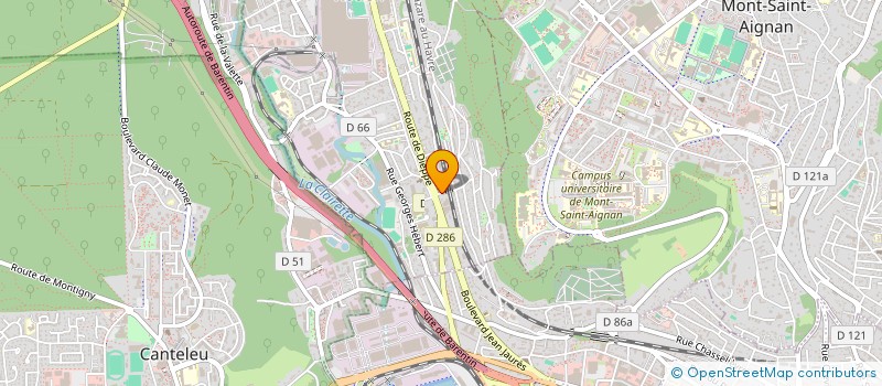 localisation de l'entreprise MADAME AMANDINE DEFORGE  DEVILLE-LES-ROUEN