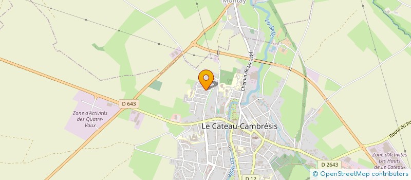 localisation de l'entreprise MADAME AMANDINE DELHAYE  LE CATEAU-CAMBRESIS