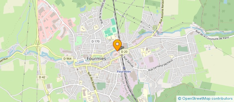 localisation de l'entreprise MADAME AMANDINE DELIEGE  FOURMIES