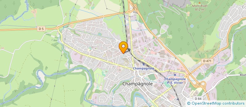 localisation de l'entreprise MADAME AMANDINE DELORME à CHAMPAGNOLE