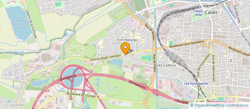 localisation de l'entreprise MADAME AMANDINE DEPRIESTER  CALAIS