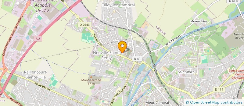 localisation de l'entreprise MADAME AMANDINE DESCRYVER  TILLOY-LEZ-CAMBRAI