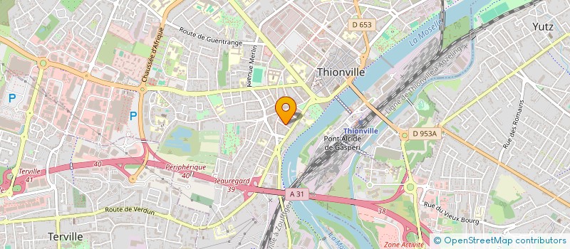 localisation de l'entreprise MADAME AMANDINE DEVYNCK-SAUVILLERS  THIONVILLE