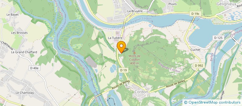 localisation de l'entreprise MADAME AMANDINE DEYGAT  BREGNIER-CORDON