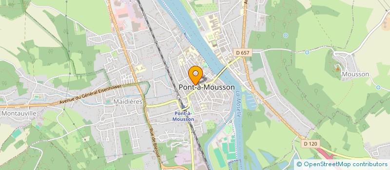 localisation de l'entreprise MADAME AMANDINE DEZOTHEZ  PONT-A-MOUSSON