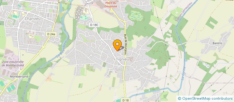 localisation de l'entreprise MADAME AMANDINE DIMNET  TIGNIEU-JAMEYZIEU