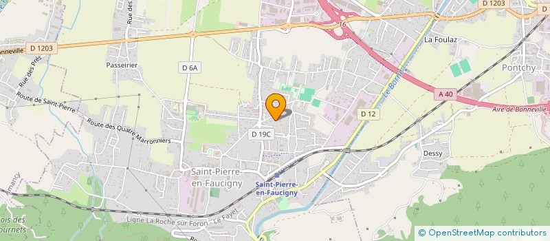 localisation de l'entreprise MADAME AMANDINE DONAT-FILLIOD  SAINT-PIERRE-EN-FAUCIGNY