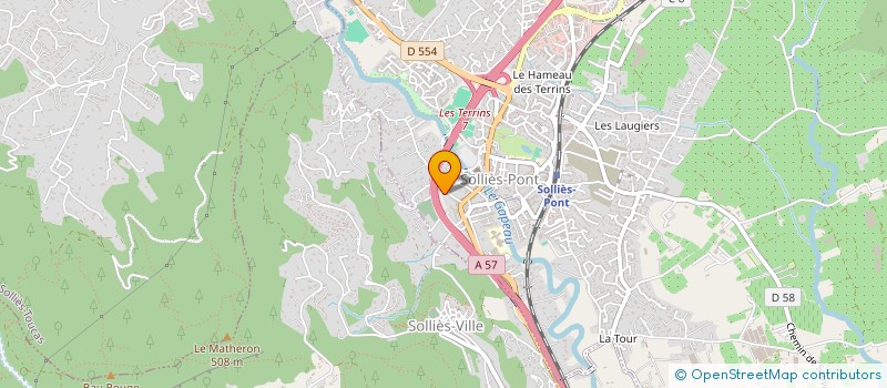 localisation de l'entreprise MADAME AMANDINE DOSSETTO  SOLLIES-PONT