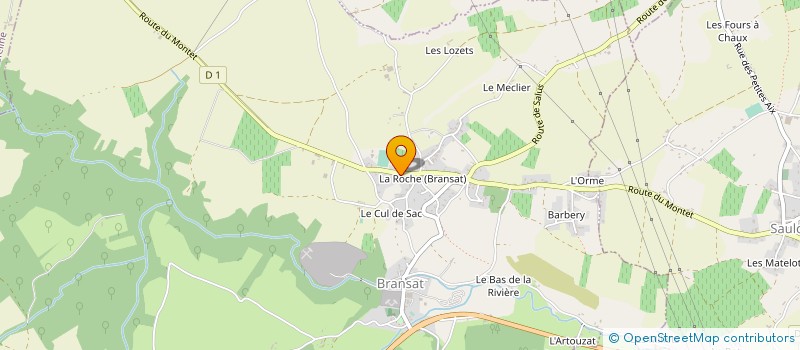 localisation de l'entreprise MADAME AMANDINE DUBOCAGE  BRANSAT