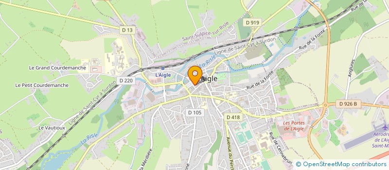 localisation de l'entreprise MADAME AMANDINE DUFAY à L'AIGLE