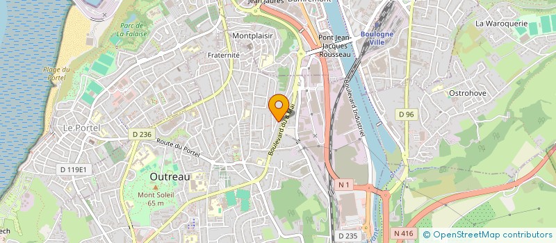 localisation de l'entreprise MADAME AMANDINE DUFRESNES  OUTREAU