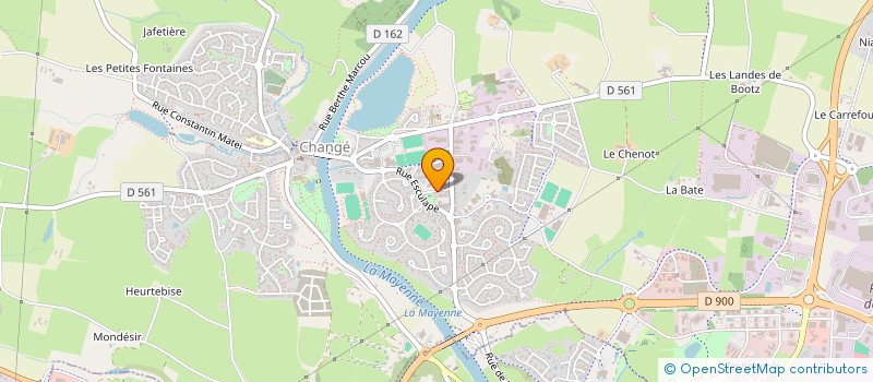 localisation de l'entreprise MADAME AMANDINE DUGUE  CHANGE