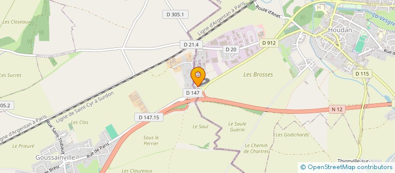 localisation de l'entreprise MADAME AMANDINE DUMAGNOU  HOUDAN