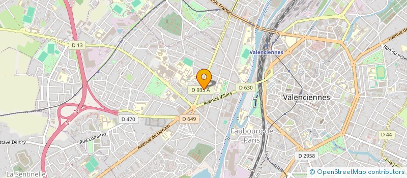 localisation de l'entreprise MADAME AMANDINE DUPONT à VALENCIENNES