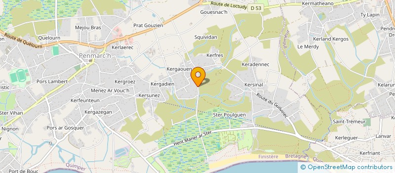 localisation de l'entreprise MADAME AMANDINE DUPRAT  PENMARCH