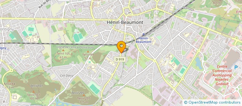 localisation de l'entreprise MADAME AMANDINE DUPREELLE  HENIN-BEAUMONT