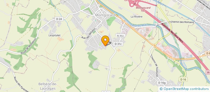 localisation de l'entreprise MADAME AMANDINE DUPUIS  MONTGISCARD