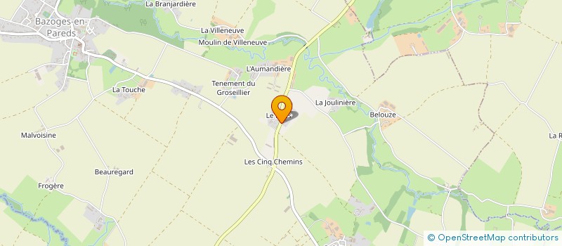 localisation de l'entreprise MADAME AMANDINE DUPUIS  BAZOGES-EN-PAREDS