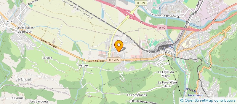 localisation de l'entreprise MADAME AMANDINE DURAND  SALLANCHES