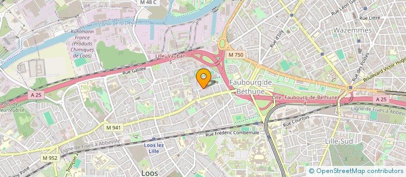 localisation de l'entreprise MADAME AMANDINE DUSART à LILLE