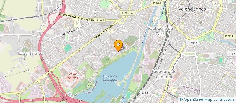 localisation de l'entreprise MADAME AMANDINE DUSSENNE  VALENCIENNES