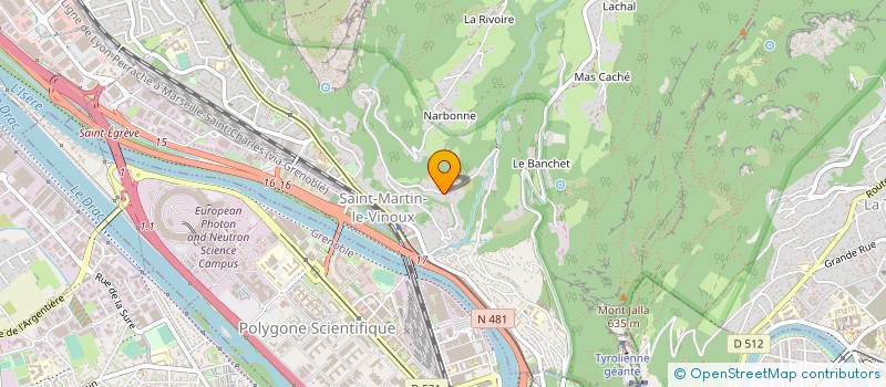 localisation de l'entreprise MADAME AMANDINE EVRARD  SAINT-MARTIN-LE-VINOUX