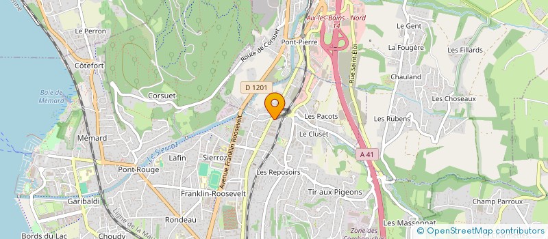 localisation de l'entreprise MADAME AMANDINE EYMES  AIX-LES-BAINS