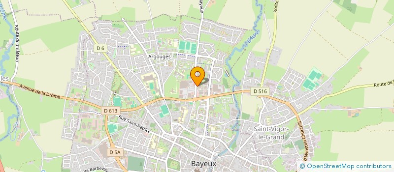 localisation de l'entreprise MADAME AMANDINE-FELICIE CAURETTE  BAYEUX