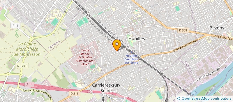 localisation de l'entreprise MADAME AMANDINE FERREIRA  HOUILLES