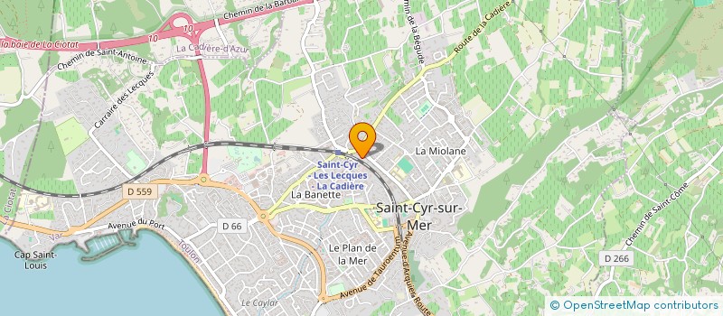 localisation de l'entreprise MADAME AMANDINE FERTE à SAINT-CYR-SUR-MER