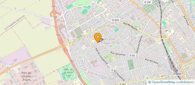 localisation de l'entreprise MADAME AMANDINE FEVRE  LES NOES-PRES-TROYES