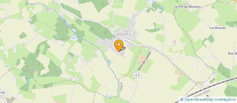 localisation de l'entreprise MADAME AMANDINE FLEURY  LAVARDIN