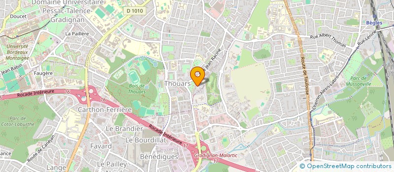 localisation de l'entreprise MADAME AMANDINE FORSANS  TALENCE