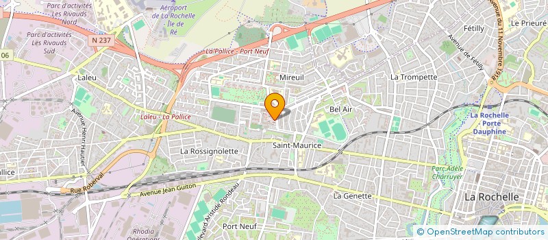 localisation de l'entreprise MADAME AMANDINE FOUGERON  LA ROCHELLE