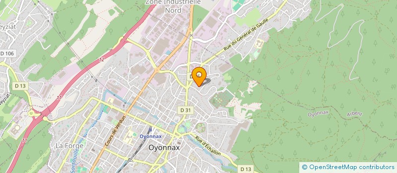 localisation de l'entreprise MADAME AMANDINE FOURDRINIER à OYONNAX