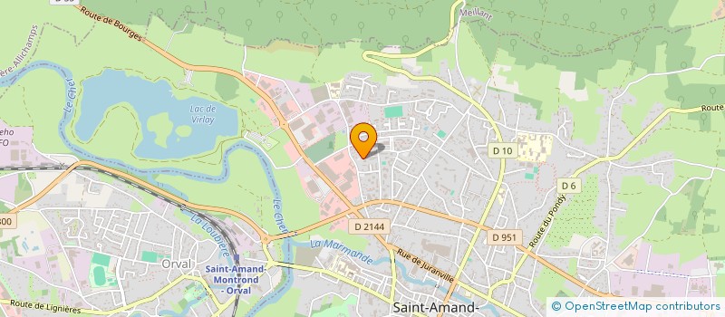 localisation de l'entreprise MADAME AMANDINE FOURNIER  SAINT-AMAND-MONTROND