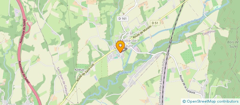 localisation de l'entreprise MADAME AMANDINE FRANCOIS  SAINT-JEAN-DE-GALAURE