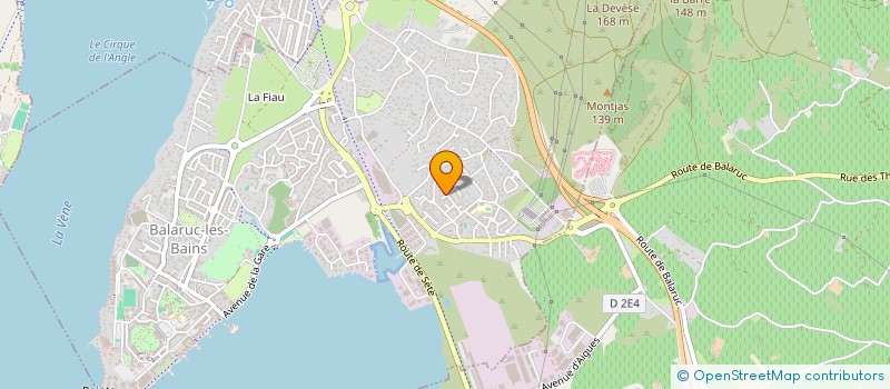 localisation de l'entreprise MADAME AMANDINE FRENK  BALARUC-LES-BAINS