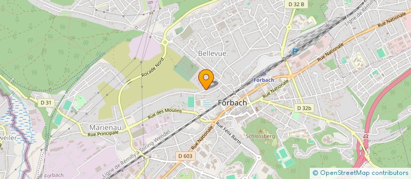 localisation de l'entreprise MADAME AMANDINE FRENTZEL  FORBACH